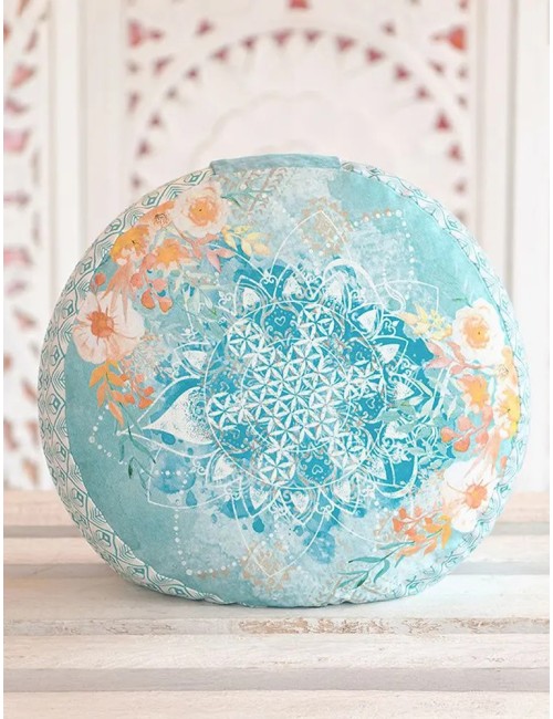 Spirit of OM - Meditationskissen - jade/orange