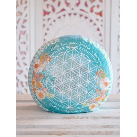 Spirit of OM - Meditationskissen - jade/orange