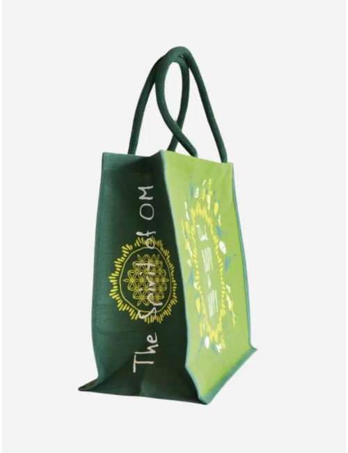 Spirit of OM - Jutetasche - grün