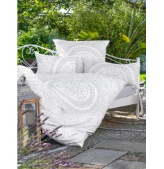 Spirit of OM - Bio-Bettwäsche Silver-Gold-Dream - silber-grau/ beige-gold