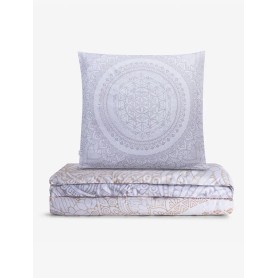 Spirit of OM - Bio-Bettwäsche Silver-Gold-Dream - silber-grau/ beige-gold