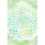 Spirit of OM - Biber-Bettwäsche GREEN DREAM - green/white