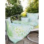 Spirit of OM - Biber-Bettwäsche GREEN DREAM - green/white
