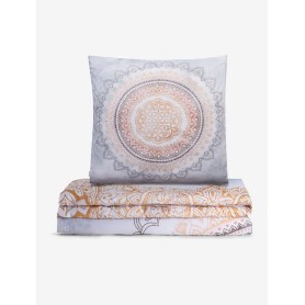 Spirit of OM - Bio-Bettwäsche Soulshine - white/indian-beach