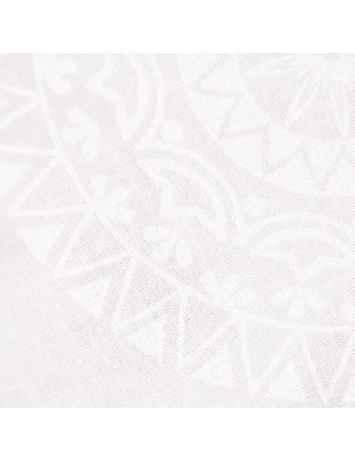 Spirit of OM - Gardine Mira Druck - weiß