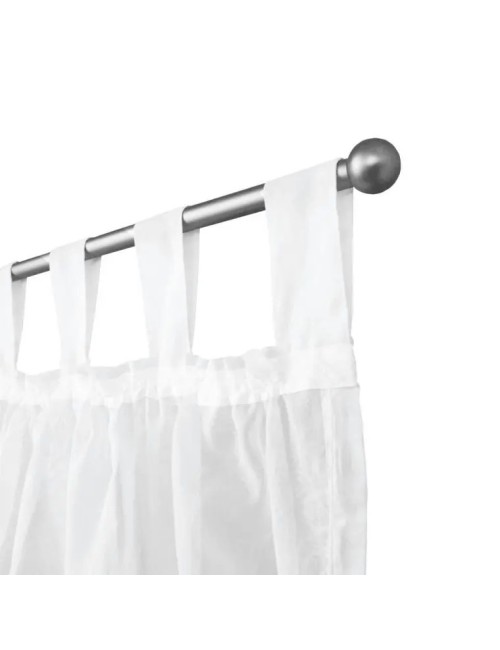 Spirit of OM - Gardine Rami - weiß bestickt & silber/weiß bedruckt