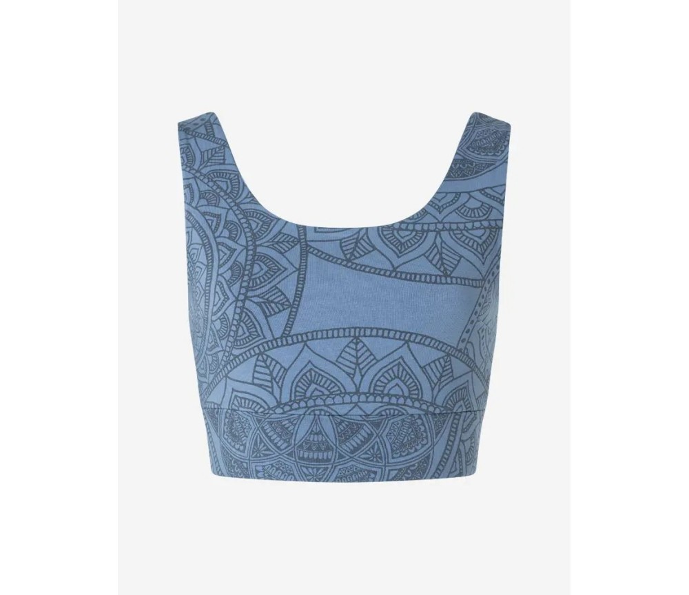 Spirit of OM - Yoga Bra Hatha Guna - enzianblau