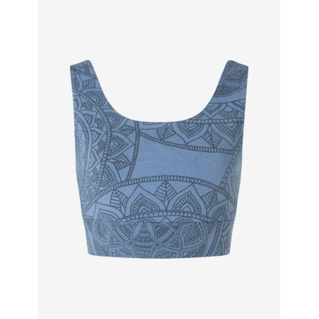 Spirit of OM - Yoga Bra Hatha Guna - enzianblau