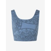Spirit of OM - Yoga Bra Hatha Guna - enzianblau