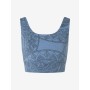 Spirit of OM - Yoga Bra Hatha Guna - enzianblau