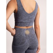 Spirit of OM - Yoga Bra Hatha Guna - enzianblau