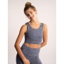 Spirit of OM - Yoga Bra Hatha Guna - enzianblau