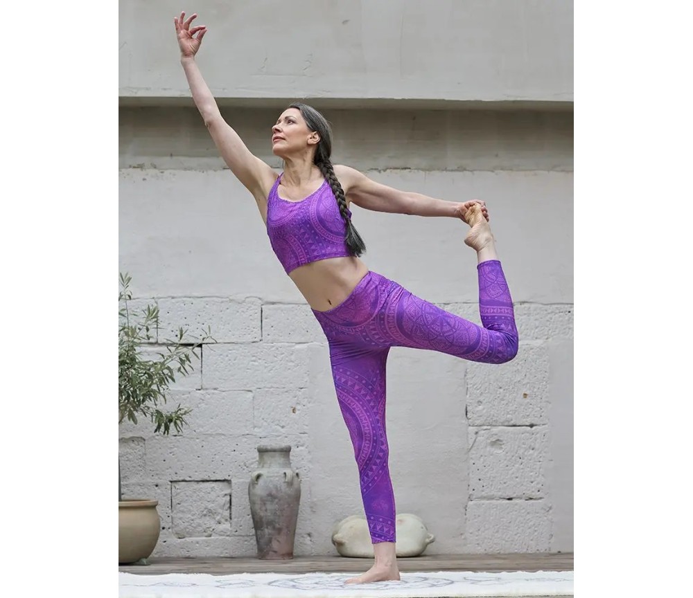 Spirit of OM - Yoga Leggings 7/8 Mabu Bhati Spirit - magnolie