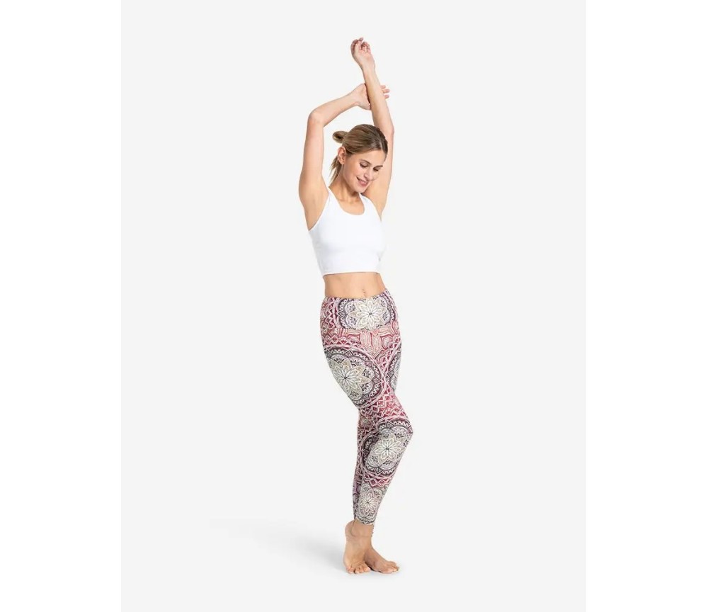 Spirit of OM - Yoga Leggings Mangala - erdrot-natur