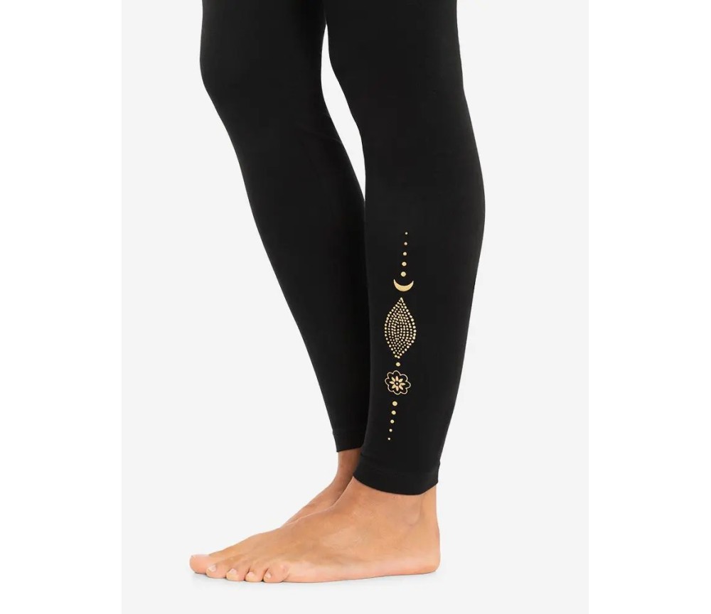 Spirit of OM - Yoga Leggings Madhya Maui - schwarz-natur