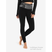 Spirit of OM - Yoga Leggings Madhya Maui - schwarz-natur