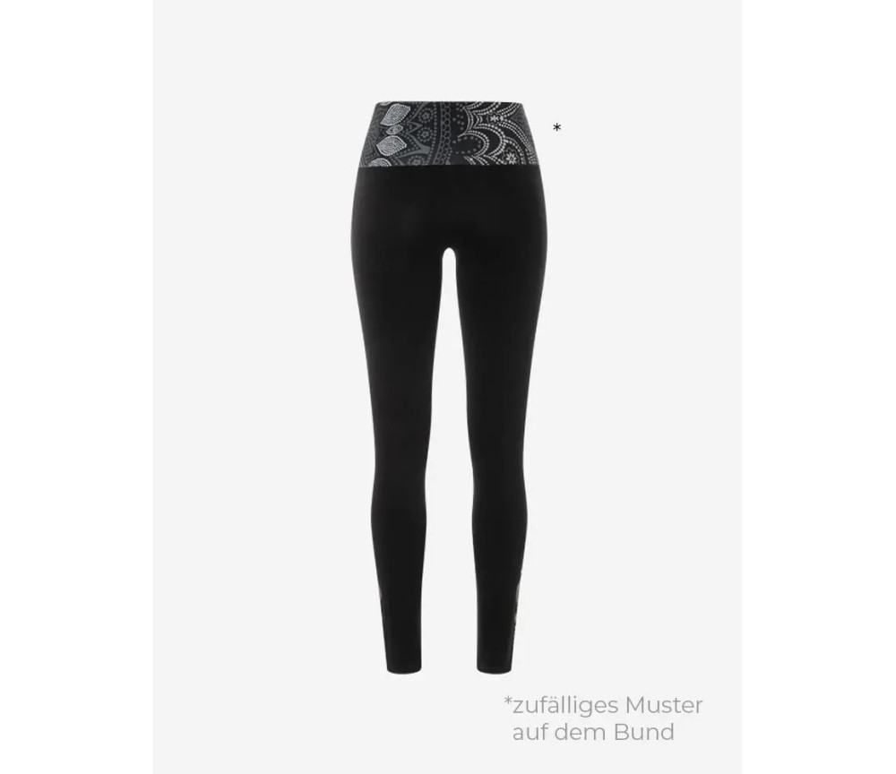 Spirit of OM - Yoga Leggings Madhya Maui - schwarz-natur