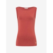 Spirit of OM - Tanktop Bambus high-neck - erdrot