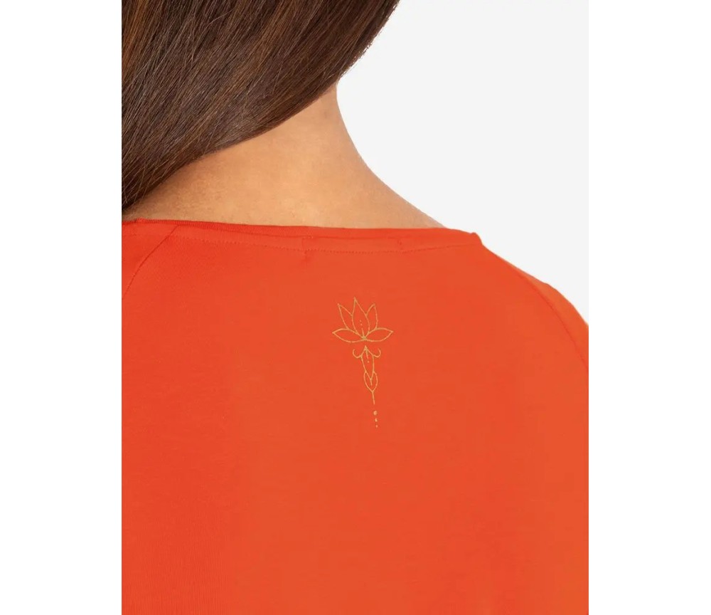 Spirit of OM - Crop Shirt langarm Jathara - harissa