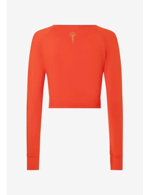 Spirit of OM - Crop Shirt langarm Jathara - harissa