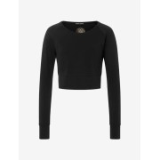 Spirit of OM - Crop Shirt langarm Jathara - schwarz