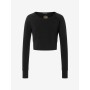Spirit of OM - Crop Shirt langarm Jathara - schwarz