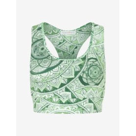 Spirit of OM - Yoga Bra Flow Bala - smaragd