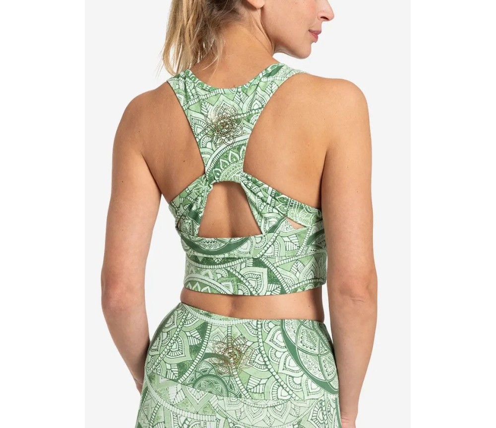 Spirit of OM - Yoga Bra Flow Bala - smaragd