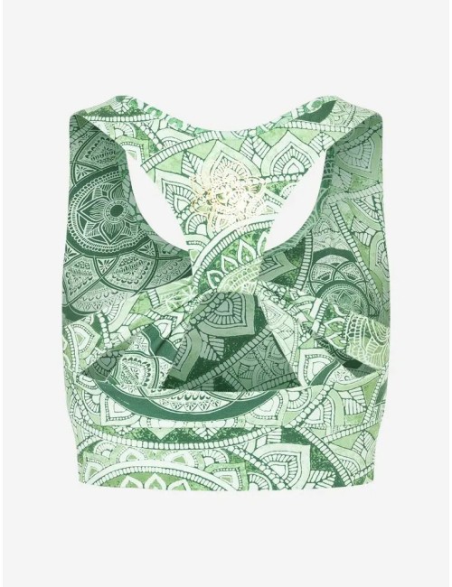 Spirit of OM - Yoga Bra Flow Bala - smaragd
