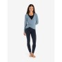 Spirit of OM - Wickeltop Abala - blau-melange