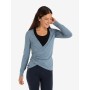 Spirit of OM - Wickeltop Abala - blau-melange