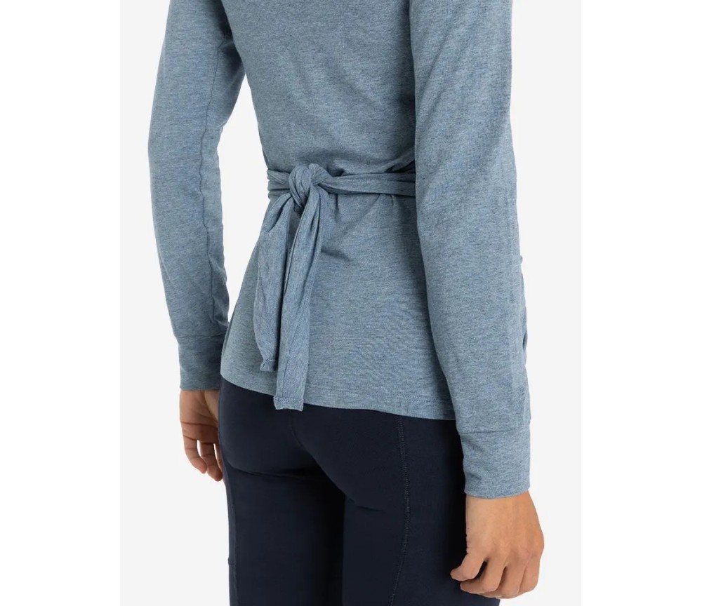 Spirit of OM - Wickeltop Abala - blau-melange