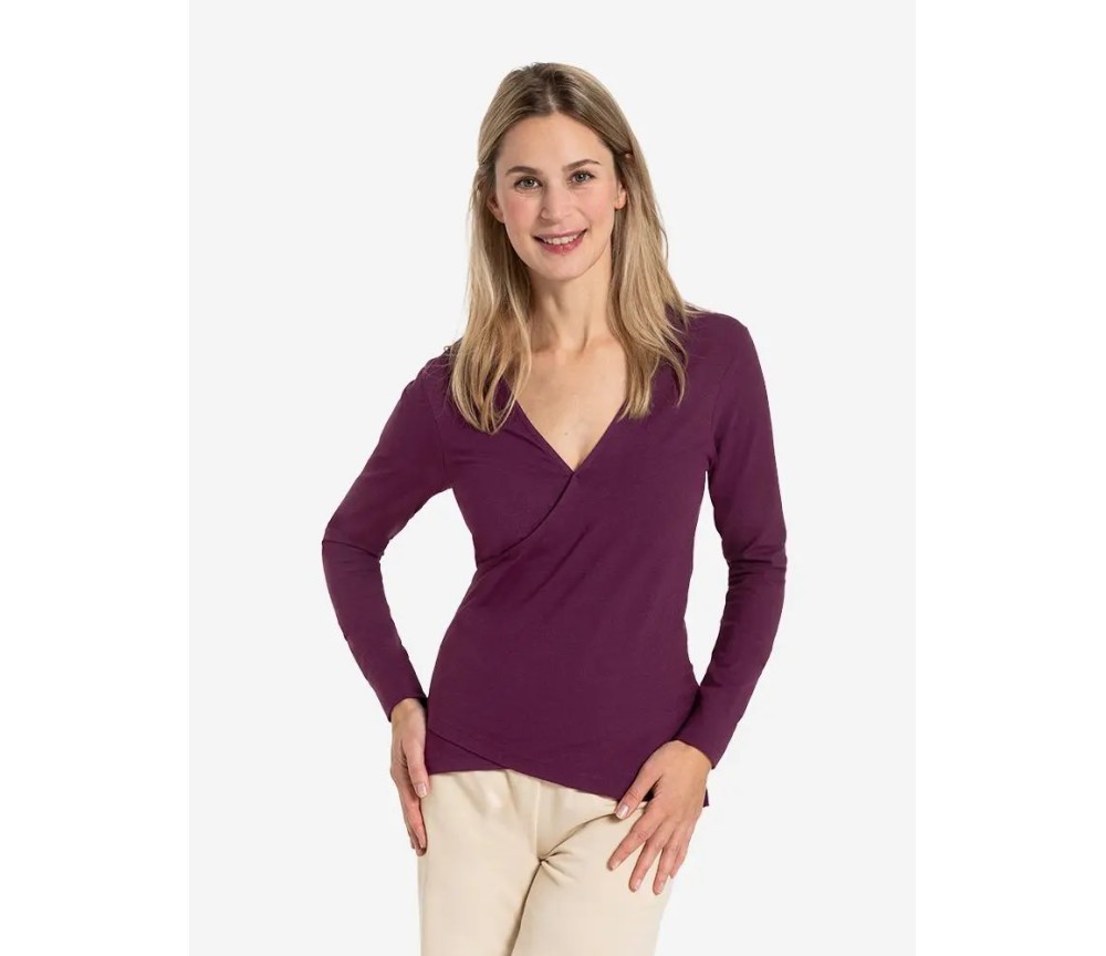 Spirit of OM - Wickeltop Abala Baumwolle - viola