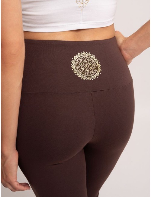 Spirit of OM - Yoga Leggings Capri Vana - braun