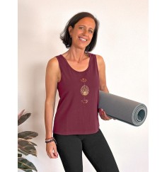 Spirit of OM - Tanktop Vahita - tiefrot