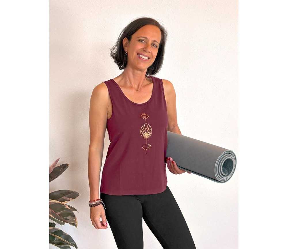 Spirit of OM - Tanktop Vahita - tiefrot