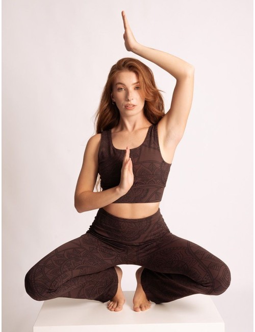 Spirit of OM - Yoga Bra Hatha Guna - braun
