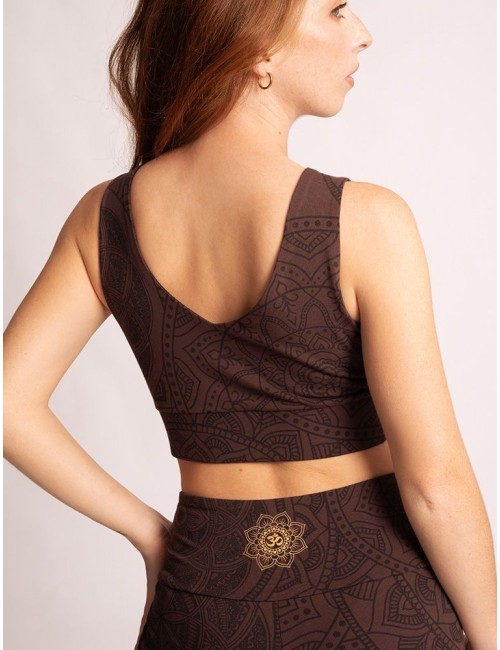 Spirit of OM - Yoga Bra Hatha Guna - braun