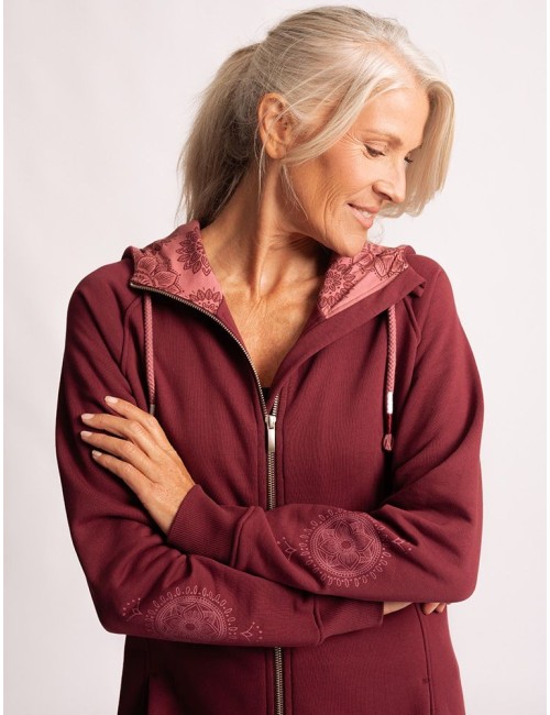 Spirit of OM - Longjacke Bala Karuna - tiefrot