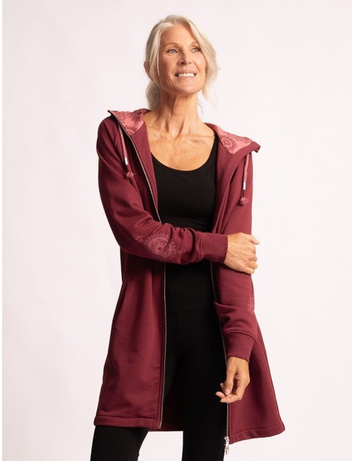 Spirit of OM - Longjacke Bala Karuna - tiefrot