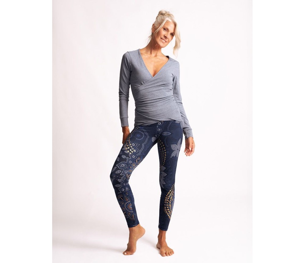 Spirit of OM - Yoga Leggings Maui - tiefblau