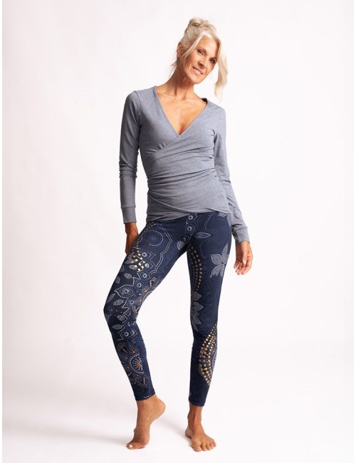 Spirit of OM - Yoga Leggings Maui - tiefblau