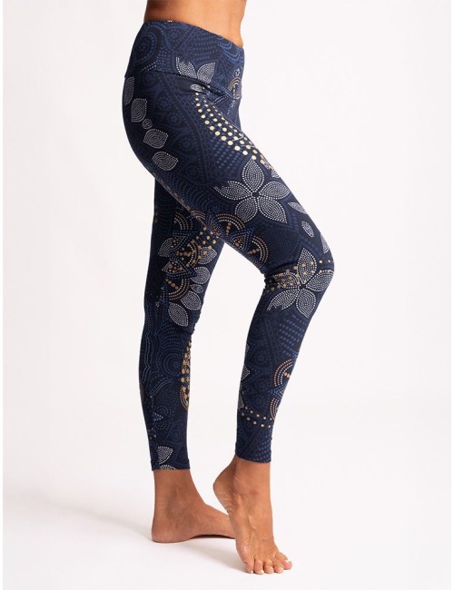 Spirit of OM - Yoga Leggings Maui - tiefblau