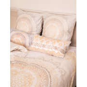 Spirit of OM - Bio-Bettwäsche Soulshine - white/indian-beach