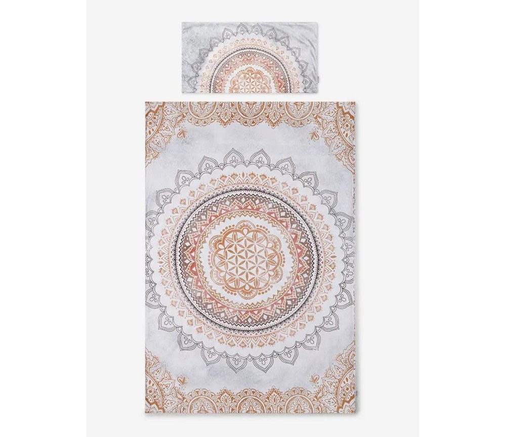 Spirit of OM - Bio-Bettwäsche Soulshine - white/indian-beach
