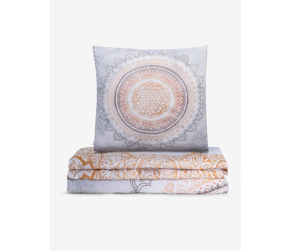 Spirit of OM - Bio-Bettwäsche Soulshine - white/indian-beach