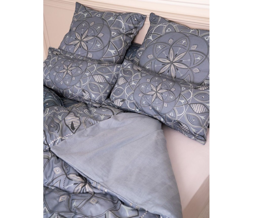 copy of Spirit of OM - Bio-Bettwäsche Silver-Gold-Dream - silber-grau/ beige-gold