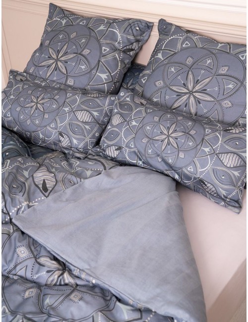 copy of Spirit of OM - Bio-Bettwäsche Silver-Gold-Dream - silber-grau/ beige-gold