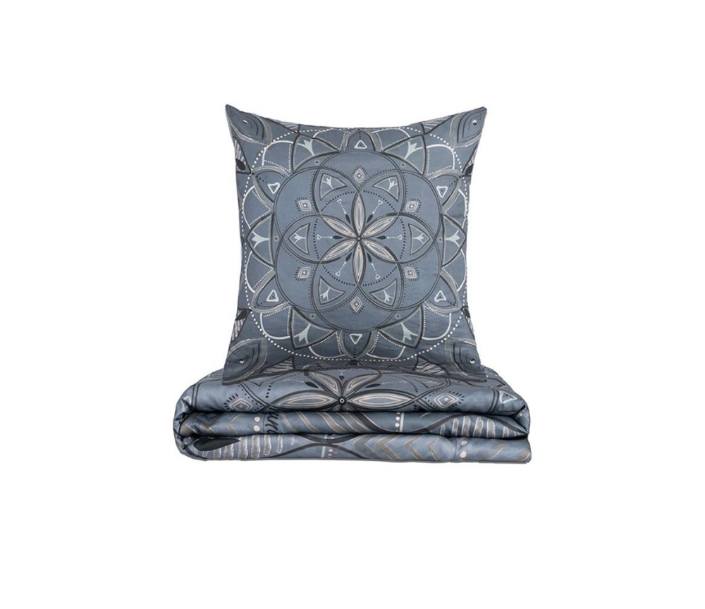 copy of Spirit of OM - Bio-Bettwäsche Silver-Gold-Dream - silber-grau/ beige-gold