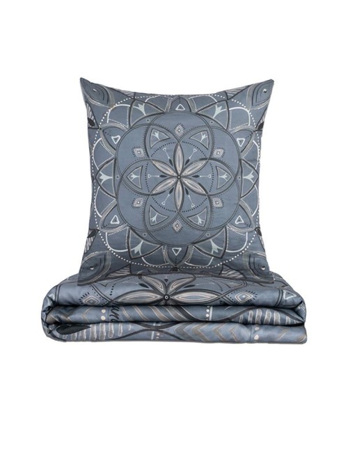 copy of Spirit of OM - Bio-Bettwäsche Silver-Gold-Dream - silber-grau/ beige-gold